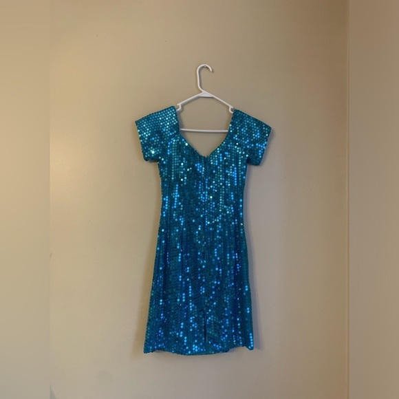 Night moves sequins lace dress vintage 90s party holiday christmas new years eve - Picture 7 of 9